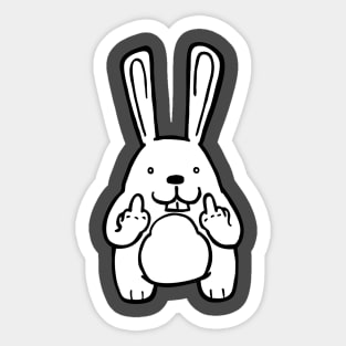 Bunny and Birds Sticker